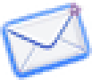 Glowing e-mail envelope