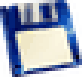 Blue floppy disk