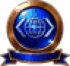 Blue and bronze HTML guild badge